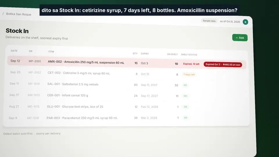 1-minute demo of the Botika Profit Engine app